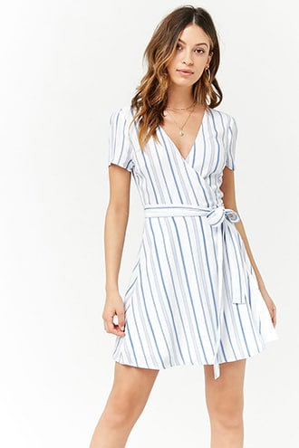 Outfits With Striped Wrap Dresses – thelatestfashiontrends.c