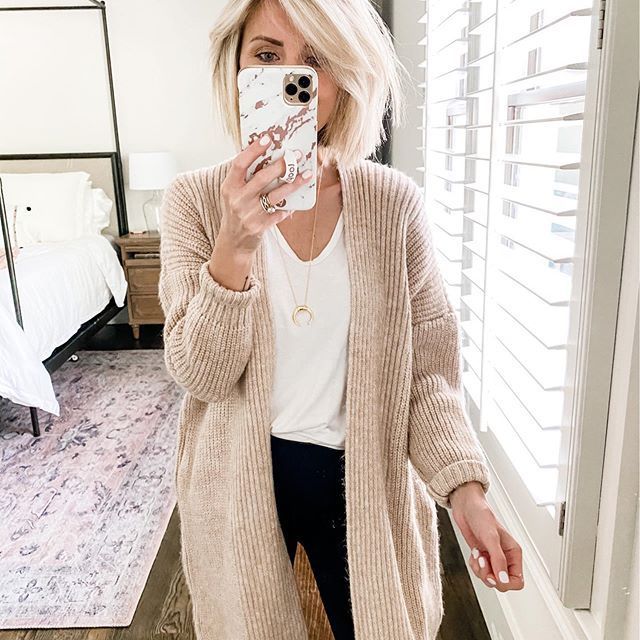 How to wear your neutral cardigan in 2020 | Stylish winter outfits .