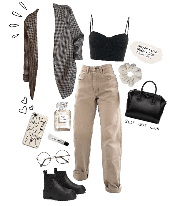 Neutral Casual look Outfit | ShopLook #shoplook #fashion #set .