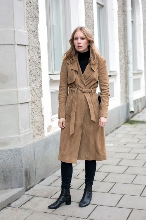 An Effortless Take On The Suede Trench Coat (The Edit) | Suede .