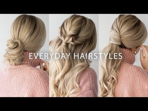 962) SWEATER WEATHER HAIRSTYLES ☃️ EASY HAIRSTYLES FOR LONG .