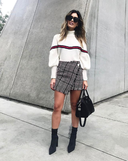 The Best Sweater-and-Skirt Outfits for Fall | Who What We
