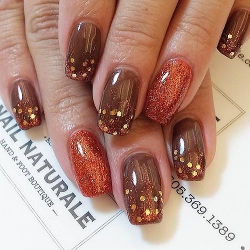 Pin by Sandy G on Nail Colors | Thanksgiving nails, Cute nails for .