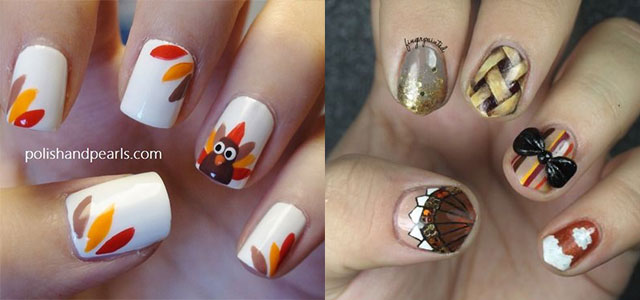 30+ Thanksgiving Nail Art Designs, Ideas, Trends & Stickers 2014 .