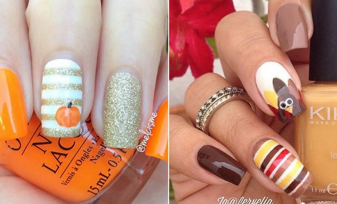 41 Cute Thanksgiving Nail Ideas for 2019 | StayGl