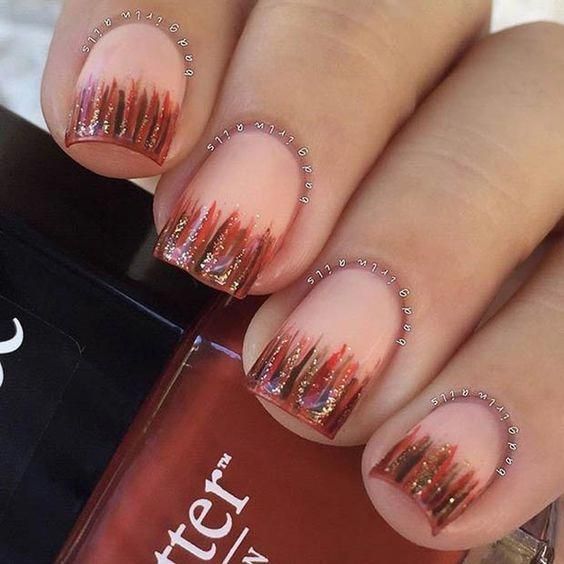 27 Awesome Nail Art Ideas for Thanksgiving #thanksgiving #nails .