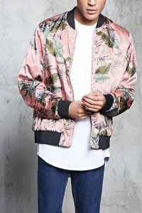 Tropical Print Bomber Jacket | Mens bomber jacket outfit, Bomber .