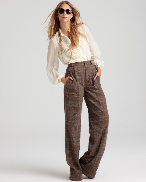 Tweed Pants Outfits For Girls – thelatestfashiontrends.c