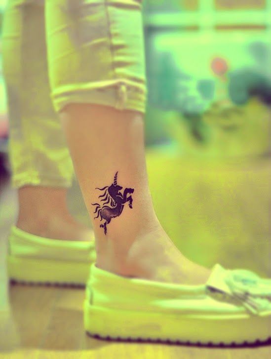 Free Tattoo Designs: Unicorn tattoo | Unicorn tattoos, Free tattoo .