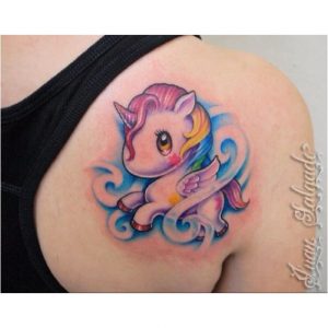 Pin by Kimmy Brown on Tattoo's I Like | Unicorn tattoos, Kawaii .