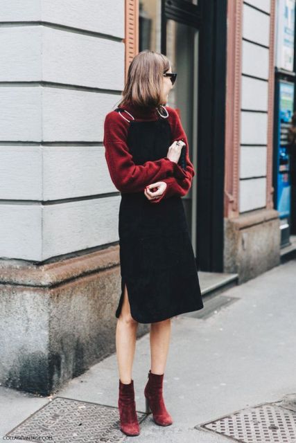 24 Awesome Outfits With Velvet Boots - Styleohol