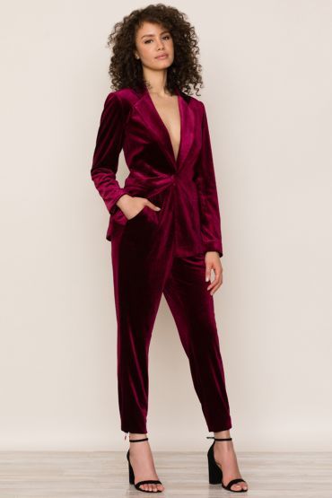 City Slicker Velvet Pants | Woman suit fashion, Velvet pants, Prom .