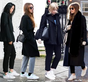 How to Wear Winter Sneakers - Blue is in Fashion this Ye