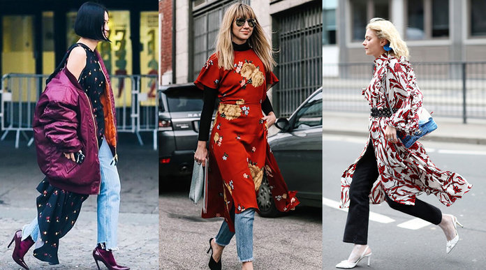 Dresses Over Jeans - The Chic Girl's Answer To 'In-Between' Weath