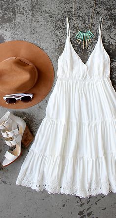 70 Best White Cotton Summer Dress images | cotton dress summer .