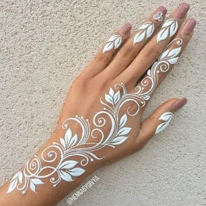 White Henna Wrist Tattoo, for Personal, Gazelle Promotions | ID .