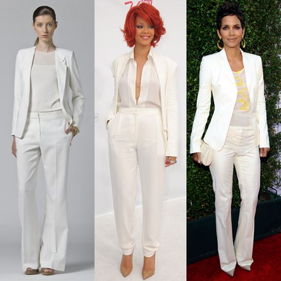 Trend Alert: The Cool White Suit | White pants women, All white .