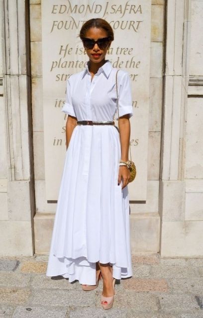 25 Gentle White Skirt Outfits For Summer - Styleohol