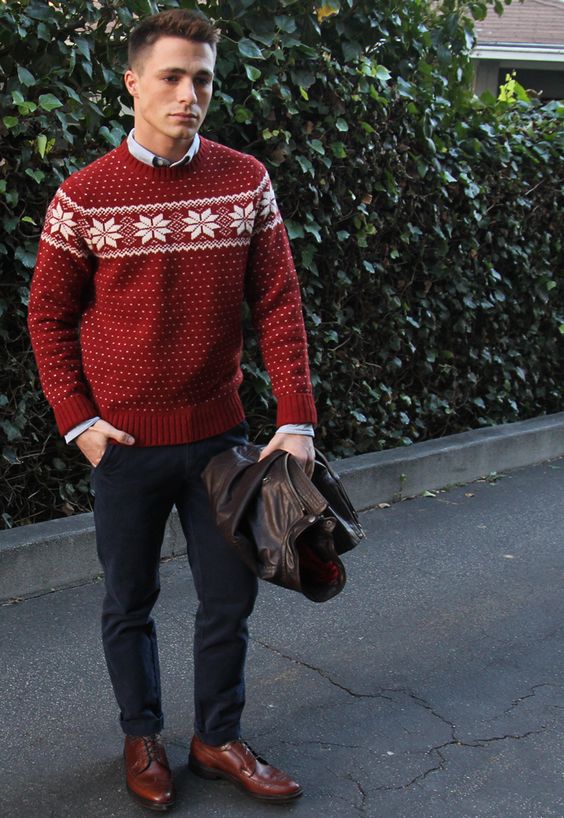 15 Comfy Winter Holidays Looks For Men - Styleohol