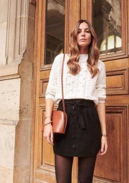 21+ Ideas for skirt winter black fashion | Fashion, Skirt fashion .