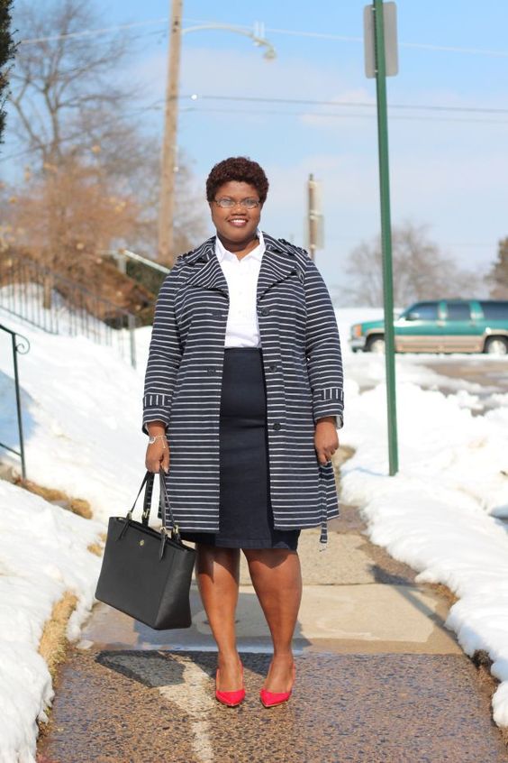 15 Transitional Winter To Spring Plus Size Outfits For Work .