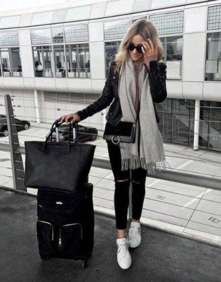 Classic And Casual Airport Outfit Ideas32 | Airport outfit .