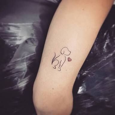 small dog tattoos for women - Google Search | Small dog tattoos .