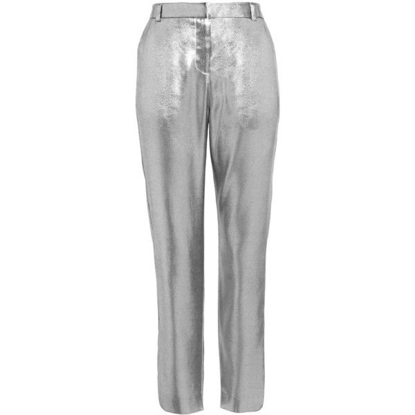 Women's Topshop Metallic Suit Trousers (1.465 ARS) ❤ liked on .