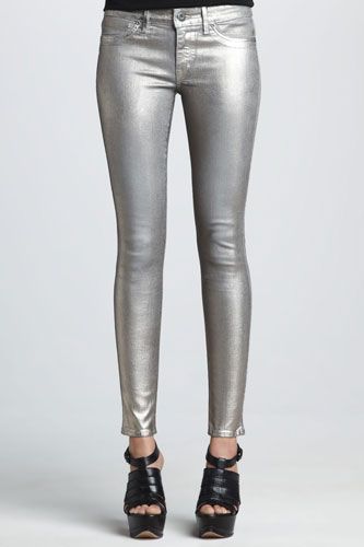 Silver Jeans - Best Metallic Pant Styles For Women | Metallic .