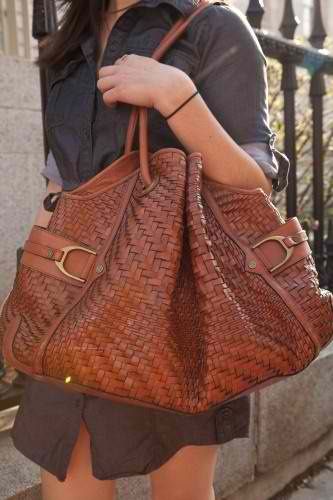 Woven leather. (With images) | Fashion, Woven leather bag .