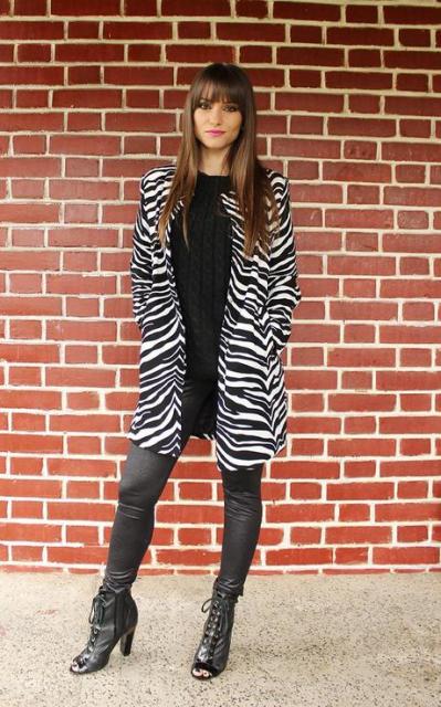 15 Winter Outfits With Zebra Printed Coats - Styleohol