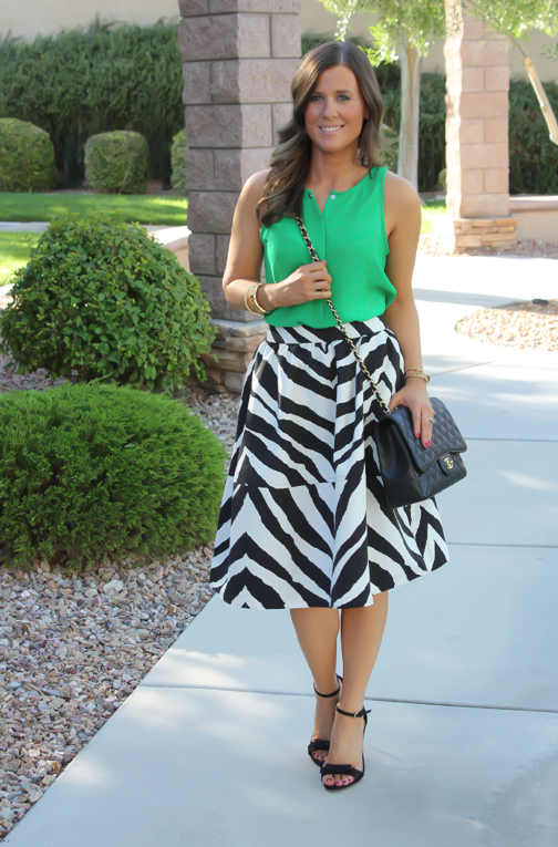 New Prints + Current Favorites | Zebra print skirt, Spring outfits .