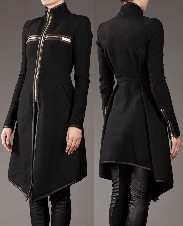 Paris Hilton in Gareth Pugh Zip Coat | Fashion, Cyberpunk fashion .