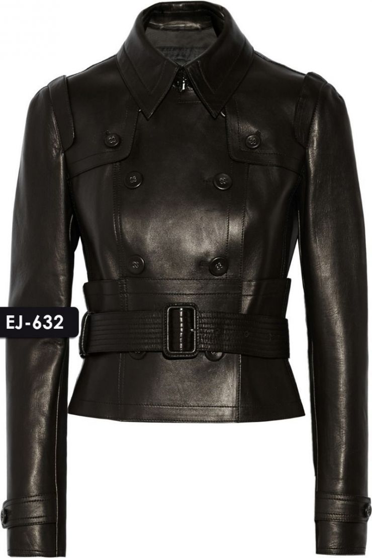 Leather Double Breasted Jackets