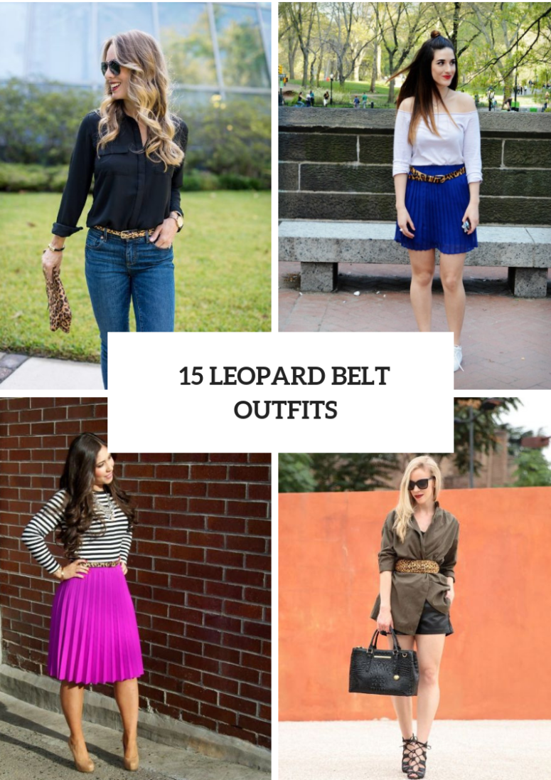 Looks With Leopard Belts
