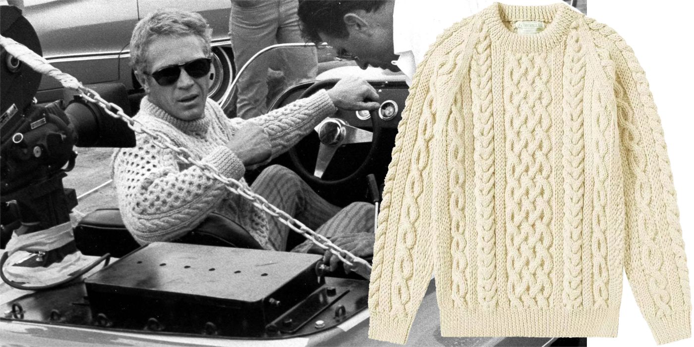 Men Cable Knit Sweater Outfits