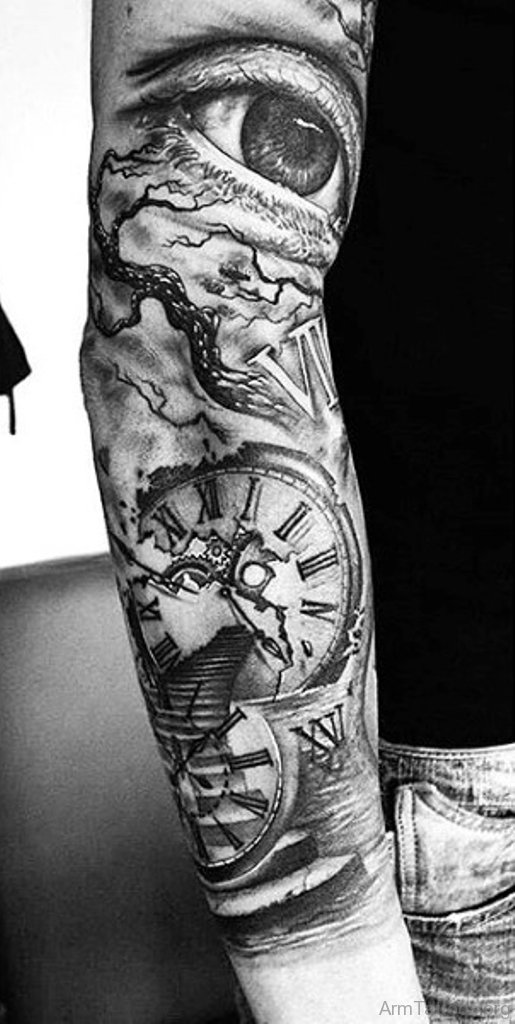 Men Clock Tattoo Ideas