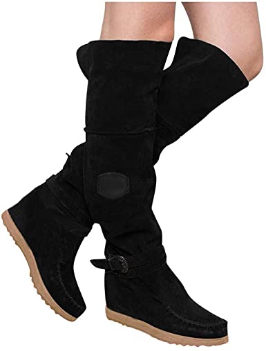 Amazon.com: Guoxn Women's Suede Above Knee Thigh High Stretch.