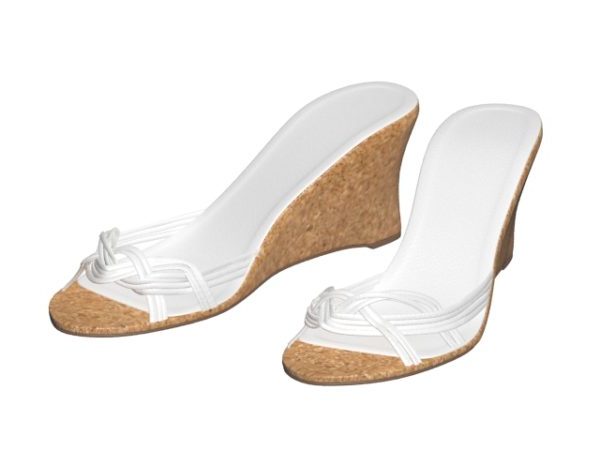 Wedge Mule Women's Sandals Free 3D Model - .Max, .Vray - Open3dModel.