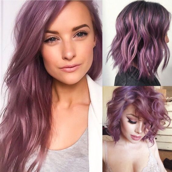15 Awesome Trendy Mauve Hair Color 2018 for a great look.