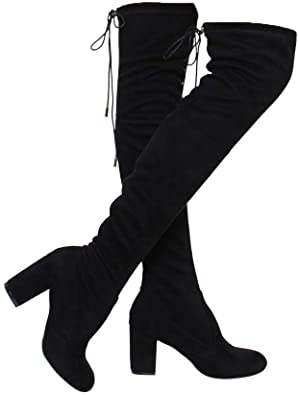 Amazon.com |  ShoBeautiful Women's Thigh High Boots Stretchy Over.