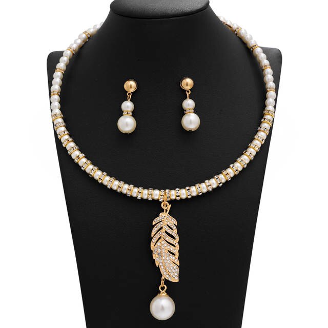 MINHIN High Quality Beaded Costume Jewelry Sets for Women Rhinestones.