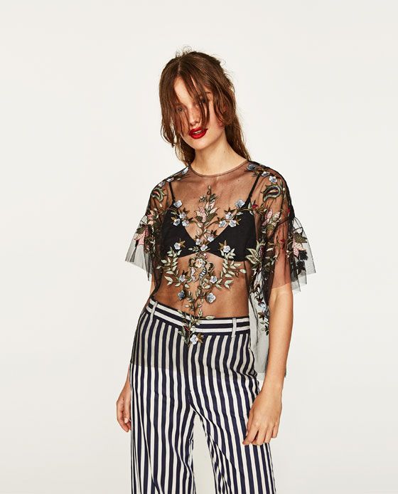 Embroidered Moses Top Striped Pants