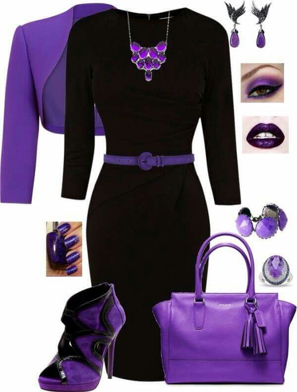 purple and black outfits purple fashion fashion fashion outfi