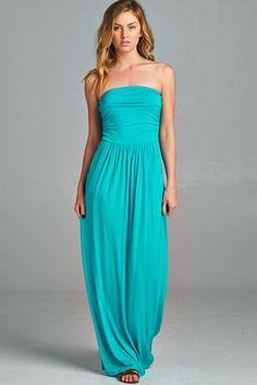 Teal fit and flare maxi dress with open toe heels