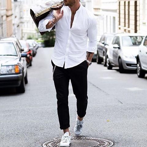 Black and White Outfit for Men Street Style Inspiration Dress like a.