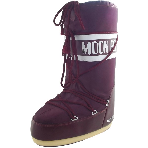 Moon Boot Nylon Women Moonboots Burgundy |  Winter Boots & Moon.