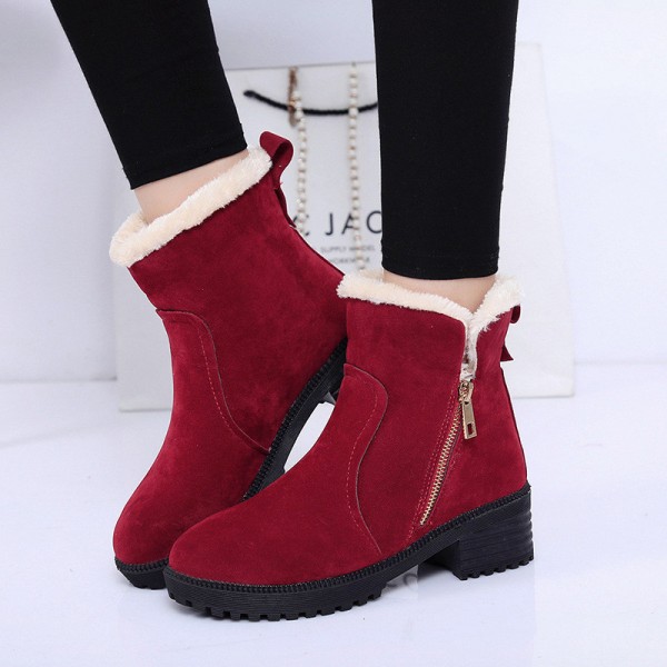 Buy Fashion Women Winter Boots Female Snow Plush Ankle Boots Herd.