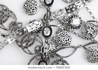 Silver Jewelry Stock Photo (Edit Now) 768053