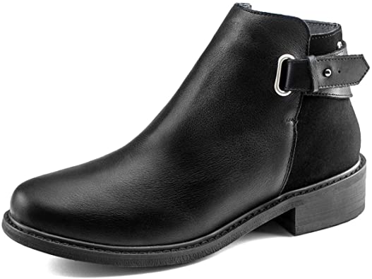 Amazon.com |  Parfeying women's rubber ankle boots, YKK zipper.